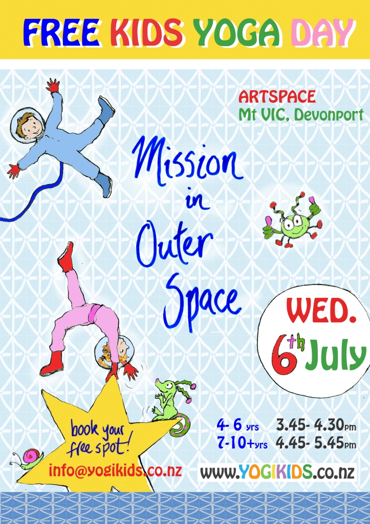 Free Kids Yoga class - mission in Outer Space